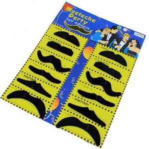 ร้อนตลกปลอมเคราเทียมสีดำหนวดอุปกรณ์เครื่องแต่งกายคอสเพลย์สำหรับขาย - Product Image 4