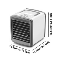 Nouveau climatiseur portable, mini climatiseur, ventilateur de bureau à eau rechargeable par USB avec brumisateur, ventilateur rechargeable