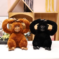 Les orang-outans doux peuvent être personnalisés sur votre design, animal en peluche, jouets pour bébé, singe suspendu, jouet en peluche