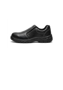 Chaussures de sécurité en cuir pour hommes les plus vendues avec embout en acier, fermeture à lacets, antidérapantes pour l'usine et la construction - Product Image 4