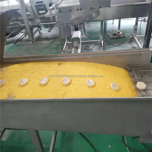 Máquina automática para hacer pepitas de pastel de carne y hamburguesas de pollo/línea de producción de empanado y empanado de carne de hamburguesa - Product Image 5