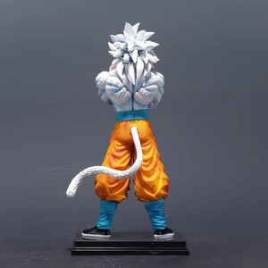 Figura de Acción Super Saiyan con Cabello Blanco, Super Five Goku de Doble Cabeza Abrazando el Pecho, de Plástico - Product Image 3