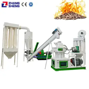 Holz Sägemehl Stroh Fest brennstoff Pellet Herstellung Maschine Linie Pellet isier maschine zur Herstellung von Bio kraftstoff Holzpellets