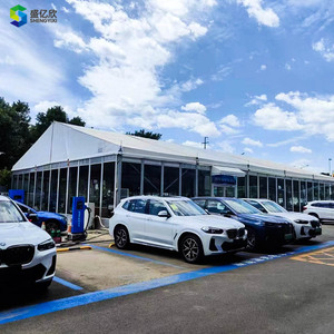 Hiện Đại Rõ Ràng Mái 30X50 Lều Đám Cưới Trong Suốt Màu Đen Khung Đảng Tổ Chức Sự Kiện Đám Cưới Tường Kính Atrium Lều Cho Thương Mại Lễ - Product Image 2