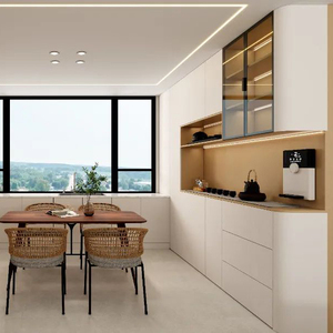 Système d'armoires de luxe Melinco Villa avec murs et portes de hauteur totale assortis à la couleur, finition résidentielle haut de gamme - Product Image 5