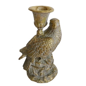 عتيق ذهبي حيوان أرنب راتنج حامل شمعدان ديكور طاولة غرفة المعيشة موقد عباءة ديكور عيد الميلاد - Product Image 6