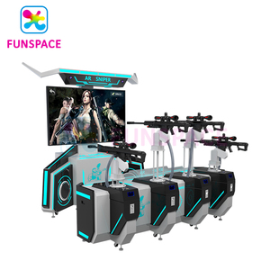 Funspace Guangzhou Factory Wholesale VR Equipment Coin Operated Arcade 4 Players Video Ar Gun Shooting Game Simulator - Product Image 1
