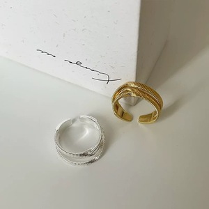 Multi Layered <b>Open</b> <b>Ring</b> S925 Sterling Silver Women's Elegant Fashionable Everyday Wear - Product Image 5