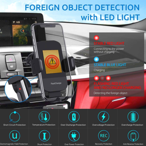 Support de téléphone de <span class=keywords><strong>voiture</strong></span> support de téléphone portable 15W <span class=keywords><strong>chargeur</strong></span> de <span class=keywords><strong>voiture</strong></span> sans fil serrage automatique par <span class=keywords><strong>induction</strong></span> pince de bras en métal - Product Image 3