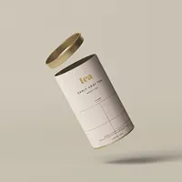Emballage personnalisé en tube de papier kraft de qualité alimentaire pour poudre de protéines recyclée, matcha, thé en vrac, épices, café