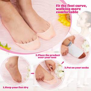 Couvre-orteils protecteurs d'orteils <span class=keywords><strong>pour</strong></span> femmes pochettes d'<span class=keywords><strong>orteil</strong></span> en Silicone coussinets en Gel protecteurs de chaussures de Pointe coussinets de chaussette en Gel <span class=keywords><strong>pour</strong></span> pied métatarsien - Product Image 3