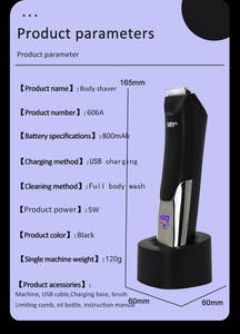 Cortadora inalámbrica MRY, cortadora de pelo con hoja móvil de cerámica, cortadora de pelo Tondeuse a Cheveux, recortadora de cuerpo, cortadora de pelo corporal, máquina de <span class=keywords><strong>afeitar</strong></span> - Product Image 6