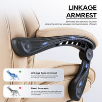 Chaise de bureau professionnelle pour PDG, confortable, à dossier haut, inclinable, pivotante, avec support de tête et repose-pieds, idéale pour les managers et les réunions.