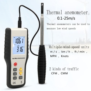Hti XINTEST เครื่องวัดความเร็วลมแบบดิจิตอลแบบพกพา เครื่องวัดความเร็วลมแบบใช้ความร้อนแบบไร้สาย HT-9829 มีสินค้าพร้อมขาย - Product Image 1