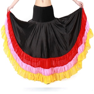 Multi-coloured Full Circle Long Skirt Swing <strong>Belly</strong> <strong>Dancer</strong> Dancing <strong>Costume</strong> Skirts Carnival <strong>Belly</strong> Dance <strong>Costume</strong> Long Skirt - Product Image 4