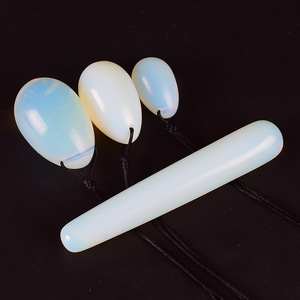 Usine haute qualité jade pierres précieuses baguettes yoni oeufs 3-pcs ensemble <span class=keywords><strong>néphrite</strong></span> oeufs - Product Image 5