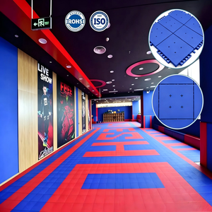 Suelo Deportivo Suspendido Encastrable de PP de 1.5 cm de Grosor, Antideslizante, Modular, para Canchas de Baloncesto, Patios de Juegos y Jardines de Infancia - Product Image 1