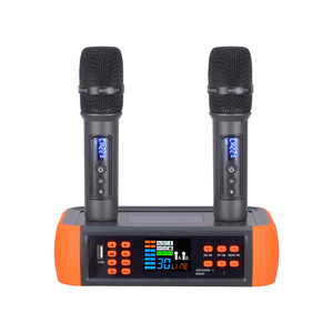 Micrófono inalámbrico portátil Bluetooth D80 DSP con reverberación anti-feedback para cantar y hablar en la iglesia - Product Image 5