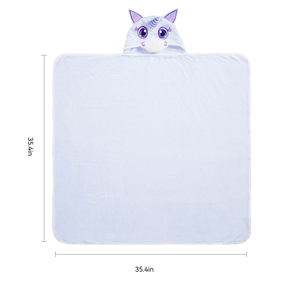 Serviette <span class=keywords><strong>de</strong></span> bain à capuche pour bébé nouveau-né en bambou 100% biologique, <span class=keywords><strong>peignoir</strong></span> <span class=keywords><strong>de</strong></span> bain pour nourrisson/tout-petit/enfant, motif dessin animé 3D, pour la <span class=keywords><strong>plage</strong></span> et la natation - Product Image 3