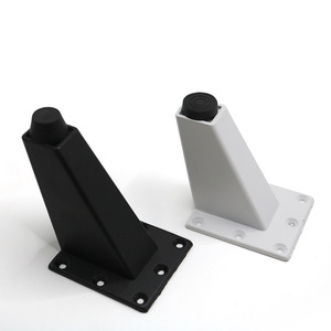 Furniture <b>Leg</b> 8cm Angled Aluminum Alloy Heavy Duty Modern Style <b>Sofa</b> Cabinet Support White Black - Product Image 1