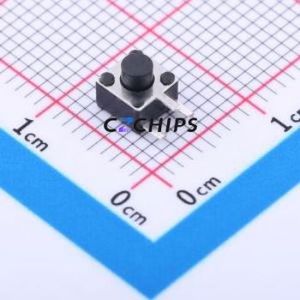 TC-1150DL-4.3H-250 Tactile Switch Through hole Switch Single Pole Single Throw Round Button 2.5N Right Angle Insert - Product Image 1