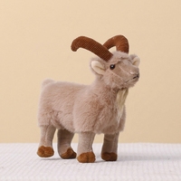 Porte-clés en peluche mignon en forme de chèvre, personnalisable OEM, peluches douces, mascotte de mouton, jouet en peluche d'agneau moelleux pour cadeau, vente en gros