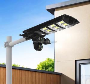 Lampadaire solaire tout-en-un 450W avec caméra CCTV, carte SIM 4G Wifi, batterie au lithium, corps en ABS, source lumineuse LED IP65 - Product Image 5