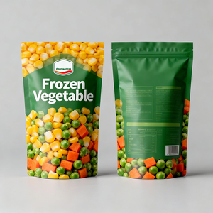 Bolsa de Plástico Transparente para Alimentos, con Acabado Mate Laminado e Impresión Personalizada, para Vegetales Congelados - Product Image 6