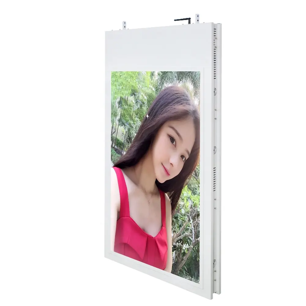 43 Inch Slim advertising lcd digital signage double sided hanging digital signage display window hanging