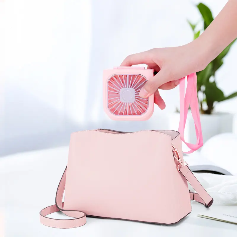 Factory Sale 3 in 1 Multi-Function Electric Handheld Fans Folding Hanging Neck Fan With Power Bank