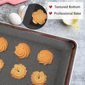 Factory Lowest Prices Grey Non-Stick Perforated <b>Baking</b> Mats Reusable Oven Liners for Making Bread Pizza Pastry Cookie - Product Image 4