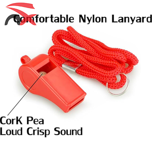 Toptan özel plastik spor antrenör düdük net ses islık referans düdük kordon ve anahtarlık halkaları ile - Product Image 4