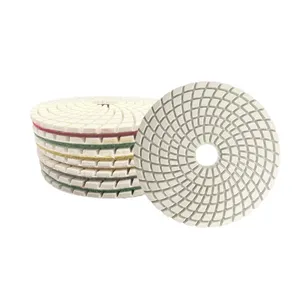 Resin Bonded Flexible 3step diamond polishing pads For Stone marble quartz floor grinder