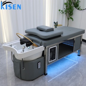 Kisen Automatic Shampoo Massage Bed Fashion Salon Head Spa <b>Table</b> Customized Hair Wash Machine with Beauty Facial Pads - Product Image 3