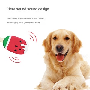 Juguetes para Perros de PVC Ecológicos, Resistentes a Mordidas, Simulación de Dientes, Modelo de Juguete con Forma de Zumo, Helado y Sandía - Product Image 1