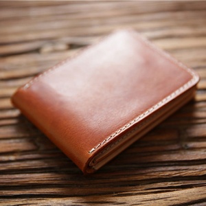 Italian Vegetable Tanned Leather Handmade <b>Wallet</b> <b>RFID</b> Blocking Bifold Card Holder <b>Wallet</b> for Men - Product Image 4