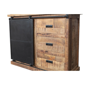 Elegante Aparador de Madera de Mango de 100 cm con Puertas, Construcción Duradera, Diseño Elegante, Amplio Espacio de Almacenamiento y Perfecto - Product Image 3