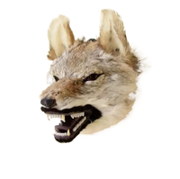 Décoration de Noël, modèle d'animal simulé en fourrure, têtes de tigre d'église, masque de loup réaliste, animaux en peluche faits à la main
