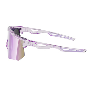 Lunettes de sport personnalisées UV400 pour la course à pied et le vélo, verres PC, lunettes de cyclisme en plein air, lunettes de soleil TR90 pour femmes - Product Image 4