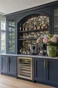 CBMmart Meuble de salle à manger modulaire personnalisé avec éclairage intégré, vitrine à vin en verre, meuble de cuisine et table de café - Product Image 3