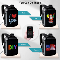 Nueva Mochila LED con Pantalla LED Personalizable, Mochila Publicitaria para Viajes