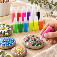 Peinture acrylique lumineuse 6 ml, pigment 3D qui brille dans le noir, absorbant la lumière, imperméable, résistant au soleil, revêtement artistique pour peinture à la main