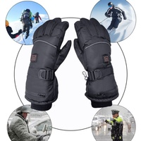 Gants de moto et de ski intelligents populaires à trois vitesses, rechargeables par USB, lavables, en cuir, chauffants pour l'hiver, pour la voiture et la maison