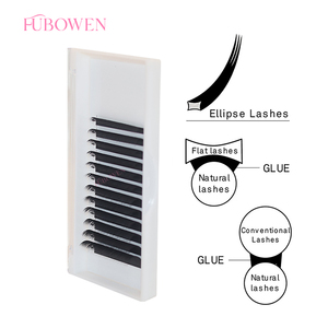 Extensions de <span class=keywords><strong>cils</strong></span> individuels en cachemire doux mat, 8-15 mm, C CC D, noir foncé mat, double pointe, <span class=keywords><strong>ellipse</strong></span> classique, effet plat. - Product Image 3