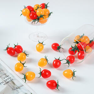 Tomates Cherry de Simulación, Frutas y Verduras Artificiales, Fruta del <span class=keywords><strong>Milenio</strong></span>, Modelo de Tomate Cherry, Decoración, Fotografía - Product Image 1