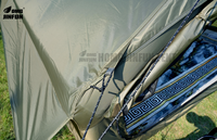 Tente de camping gonflable Oxford 2025 personnalisée, grande, deux chambres, quatre saisons, imperméable, ouverture rapide automatique, >3000mm pour l'extérieur