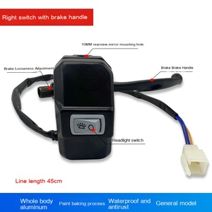 Commutateur d'assemblage de siège de guidon de tricycle électrique, klaxon de voiture, phare clignotant universel, commutateur de combinaison de siège de guidon <span class=keywords><strong>asse</strong></span> - Product Image 2