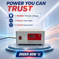 Stabilisateur de tension automatique OEM ODM 1KVA, 220V monophasé, type relais, régulateur de tension AVR avec affichage numérique