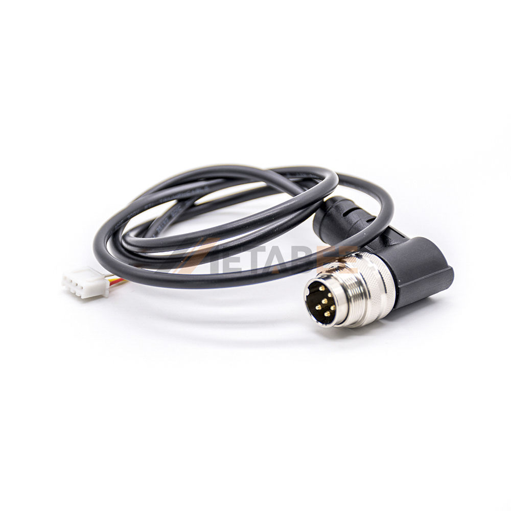 M16 Male Right Angle to Open End, AISG C091 Waterproof Pigtail