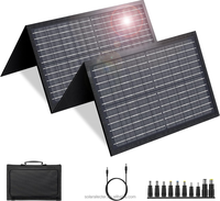Panneau solaire pliable 60W à 23% d'efficacité pour station d'alimentation portable, sortie 12V DC, chargeur solaire USB-C, camping, camping-car, voyage, usage domestique